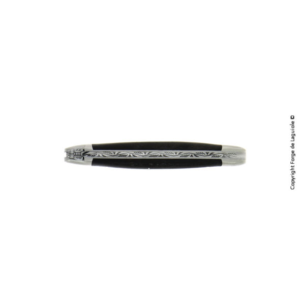 1211 IN EB 2 2 - Taschenmesser, 11 cm, satiniert mit Griff aus Ebenholz und Mitres aus Inox