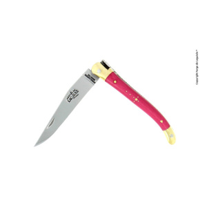 Folding knife tradition range in pink compressed fabric