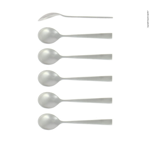 CC6 ELE SAT e1721744826250 - Coffee spoons, Elegance line satin finish, set of 6