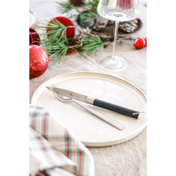 Fourchette monobloc et couteau de table Bras | Forge de Laguiole
