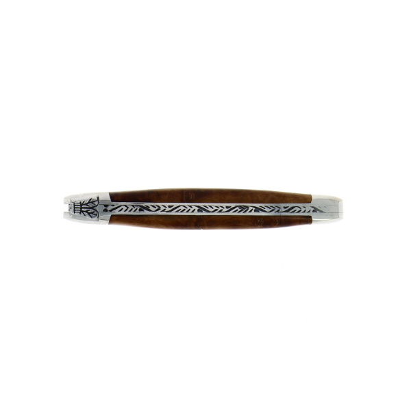 1212 IN TH BRI 2 - Taschenmesser, 12 cm, hochglanz poliert mit Griff aus Thuja und Mitres aus Inox