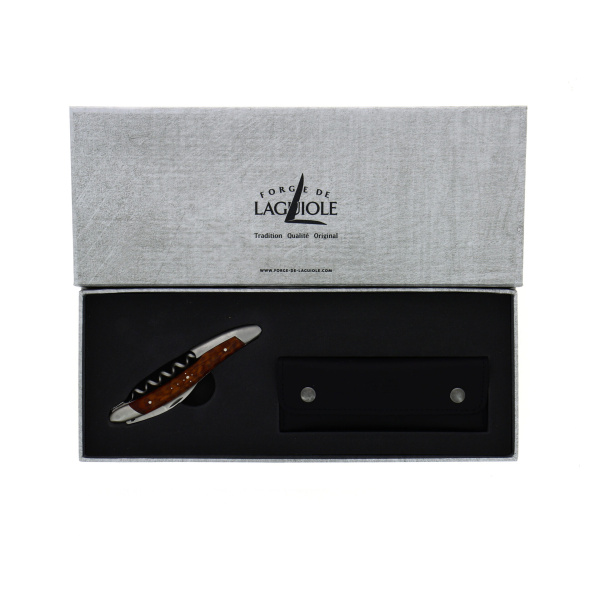 SOM AM boite - Sommelier knife, satin finish with snakewood handle