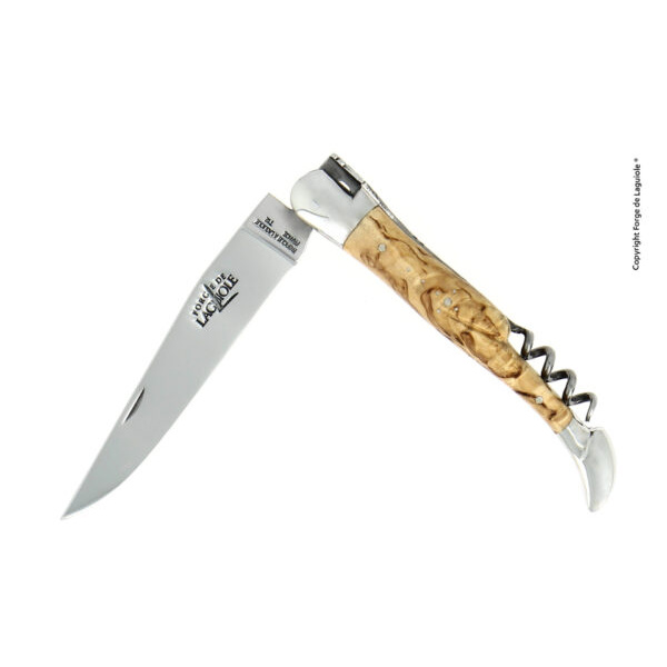 22121 IN BO BRI e1721745169165 - Folding knife, 12 cm with corkscrew, birchwood handle and high polished finish with stainless steel bolsters