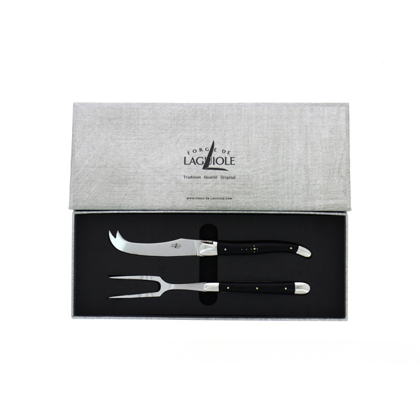 Service a fromage Tradition 7 - Tradition cheese set with dark horn handle high polish finish