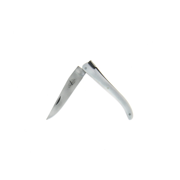 107 ALU SAT V2 - Couteau pliant 7cm en aluminium, finition satinée