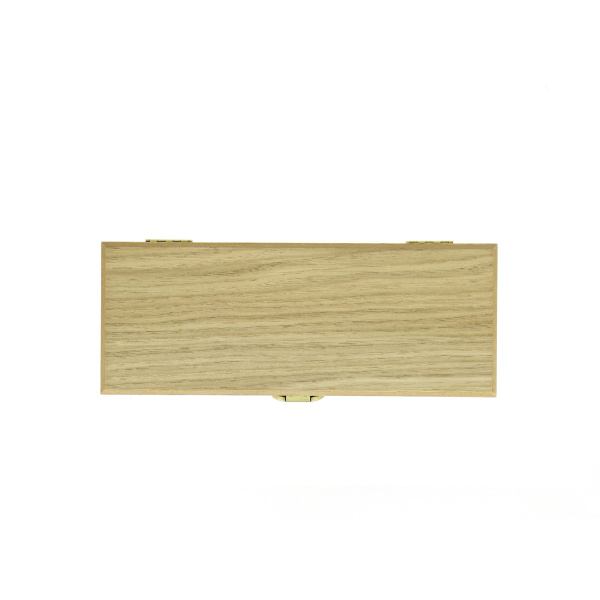Boite T2 claire ferme - Coffret bois clair pour 2 couteaux